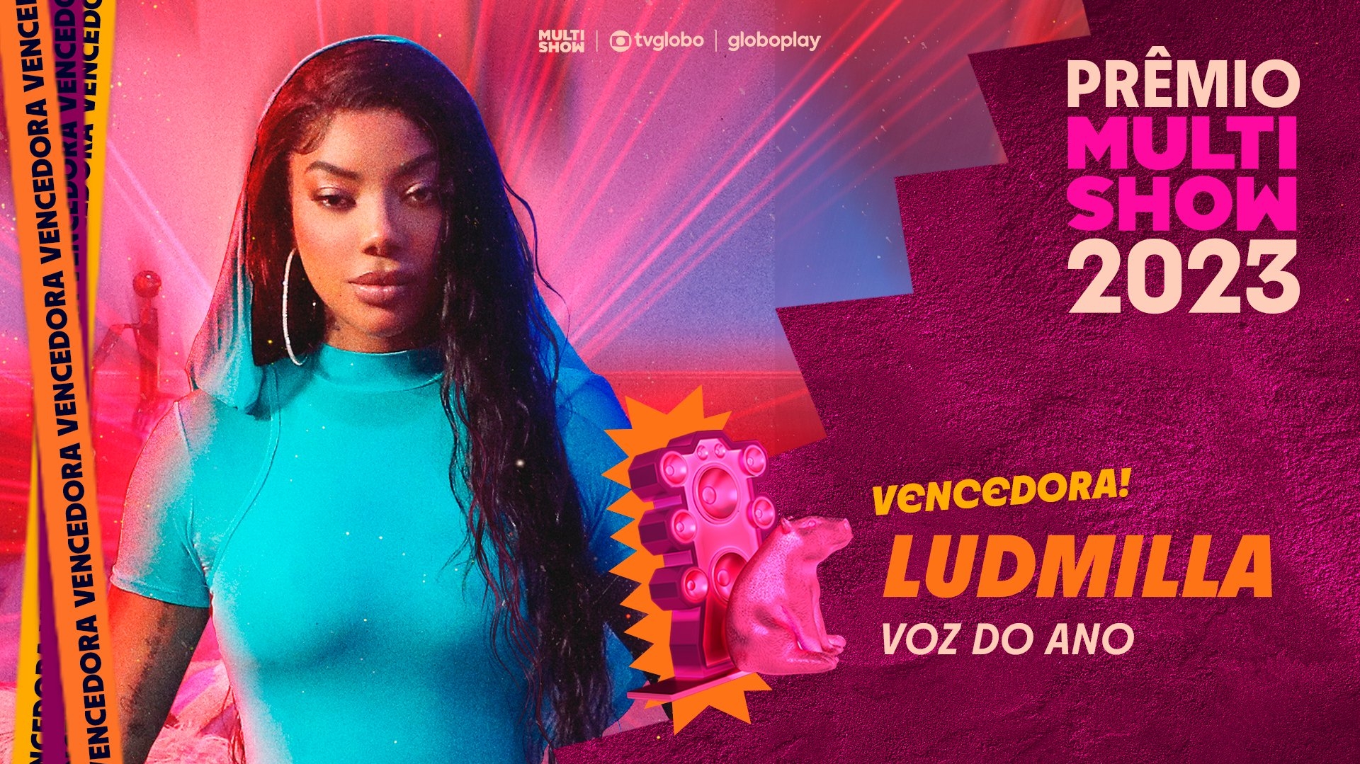 Prêmio Multishow: Ludmilla vence a categoria Voz do Ano  Lorena Bueri