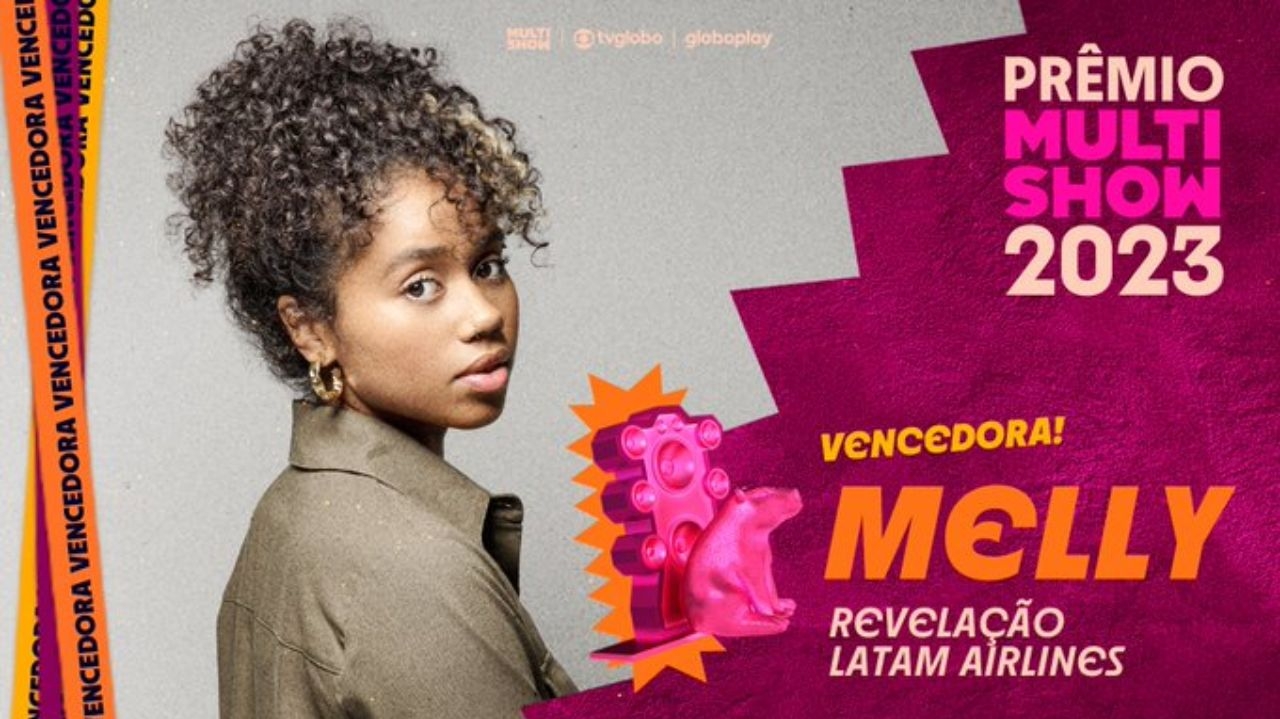 Prêmio Multishow: Melly vence a categoria Revelação Latam Airlines Lorena Bueri