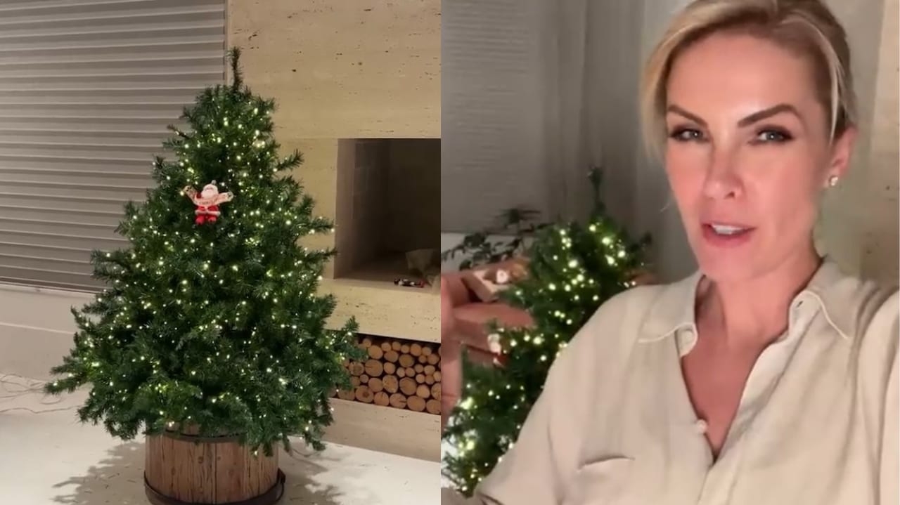Ana Hickmann aproveita momento com Alezinho para montar sua árvore de Natal Lorena Bueri