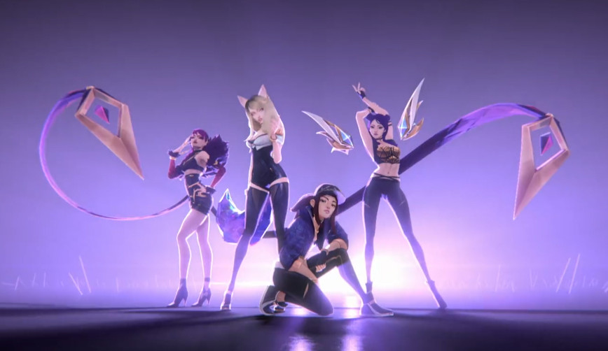 O grupo virtual K/DA ganha certificado de ouro nos EUA com a canção 'POP/STARS' Lorena Bueri
