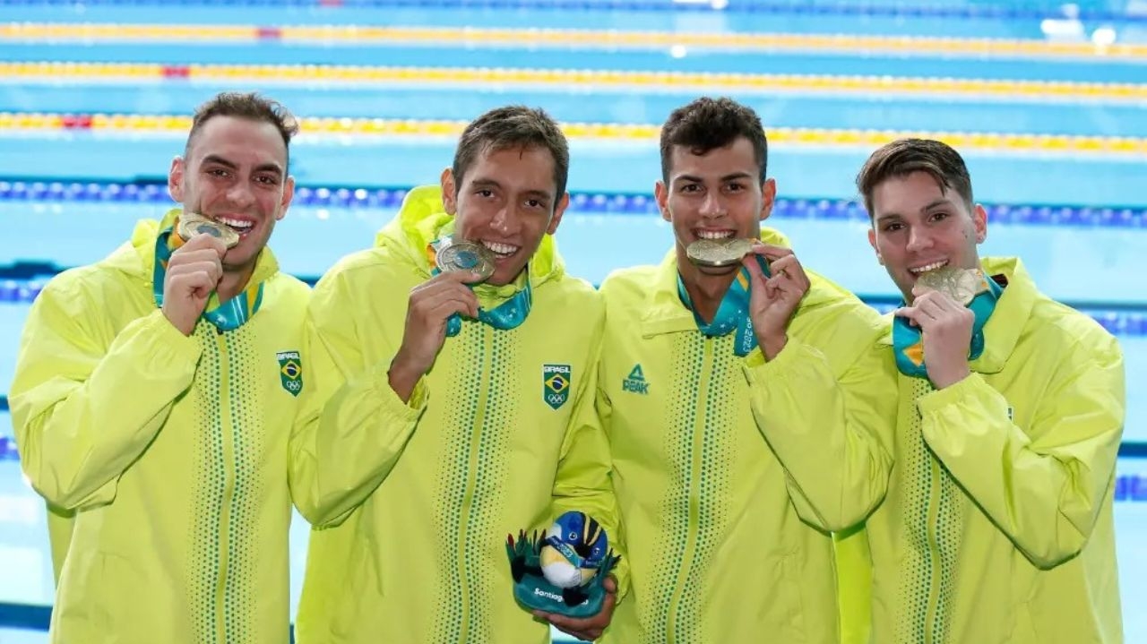 Brasil é eliminado nas semifinais do revezamento 4x200m livre masculino do Mundial de Esportes Aquáticos Lorena Bueri