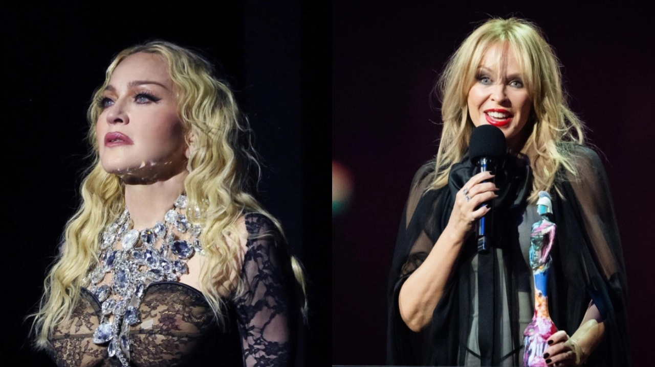 Madonna e Kylie Minogue dividem o palco em Vacouver na 'The Celebration Tour' Lorena Bueri