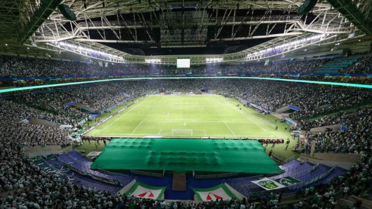 Situação do gramado do Allianz Parque às vésperas de entrega da obra Lorena Bueri