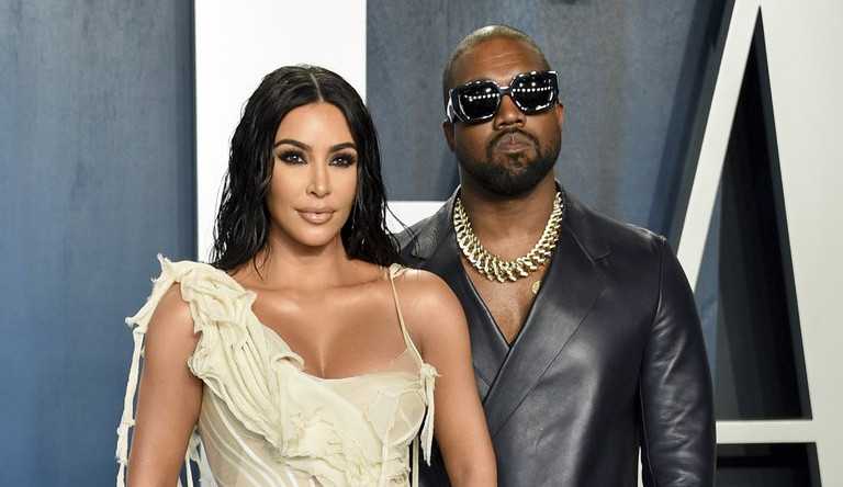 Kim Kardashian é fotografada em evento de novo álbum de Kanye West