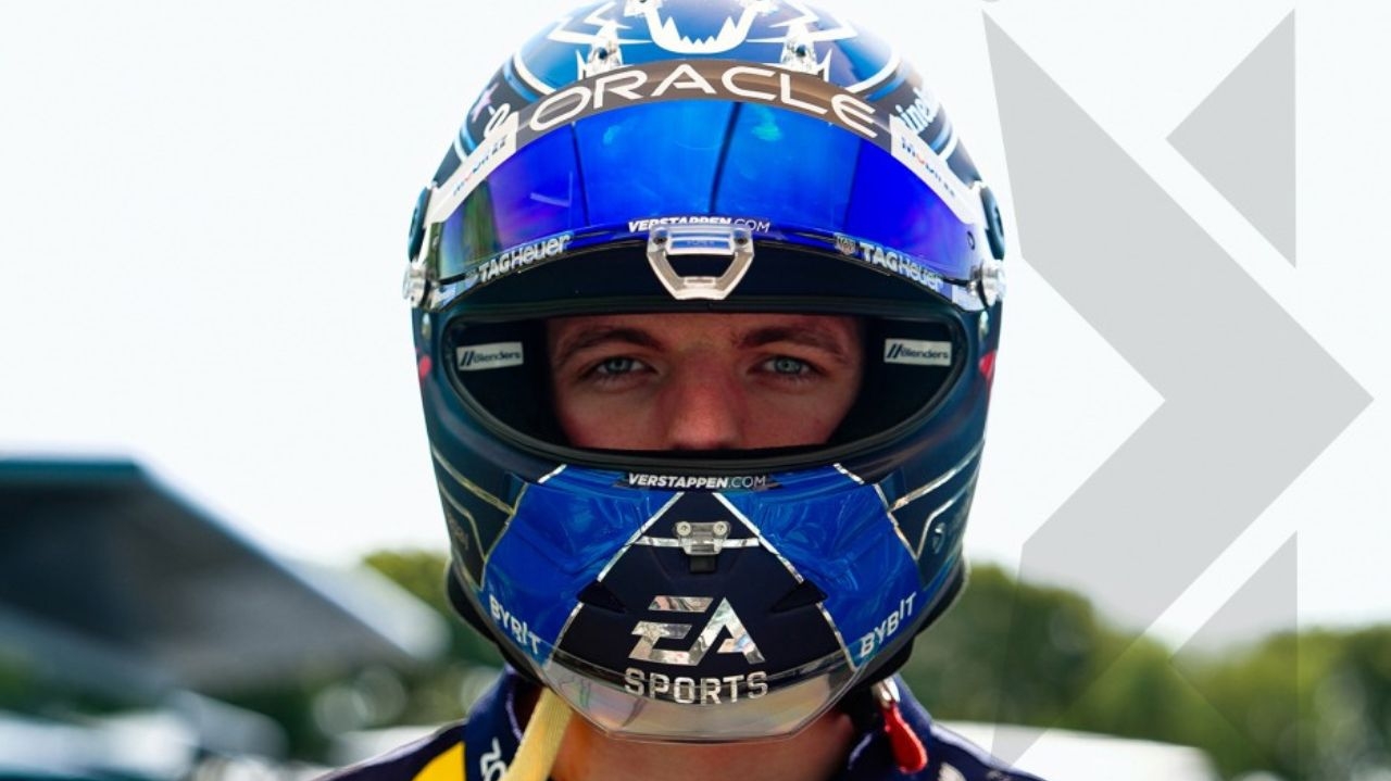 Para o GP de Miami, Max Verstappen exibe novo design de seu capacete  Lorena Bueri