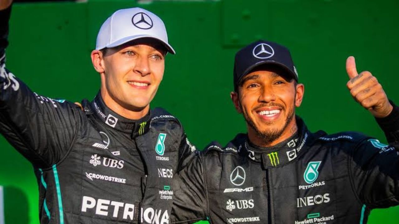 Lewis Hamilton e George Russell surpreendem com seus looks no Grand Prix da China Lorena Bueri