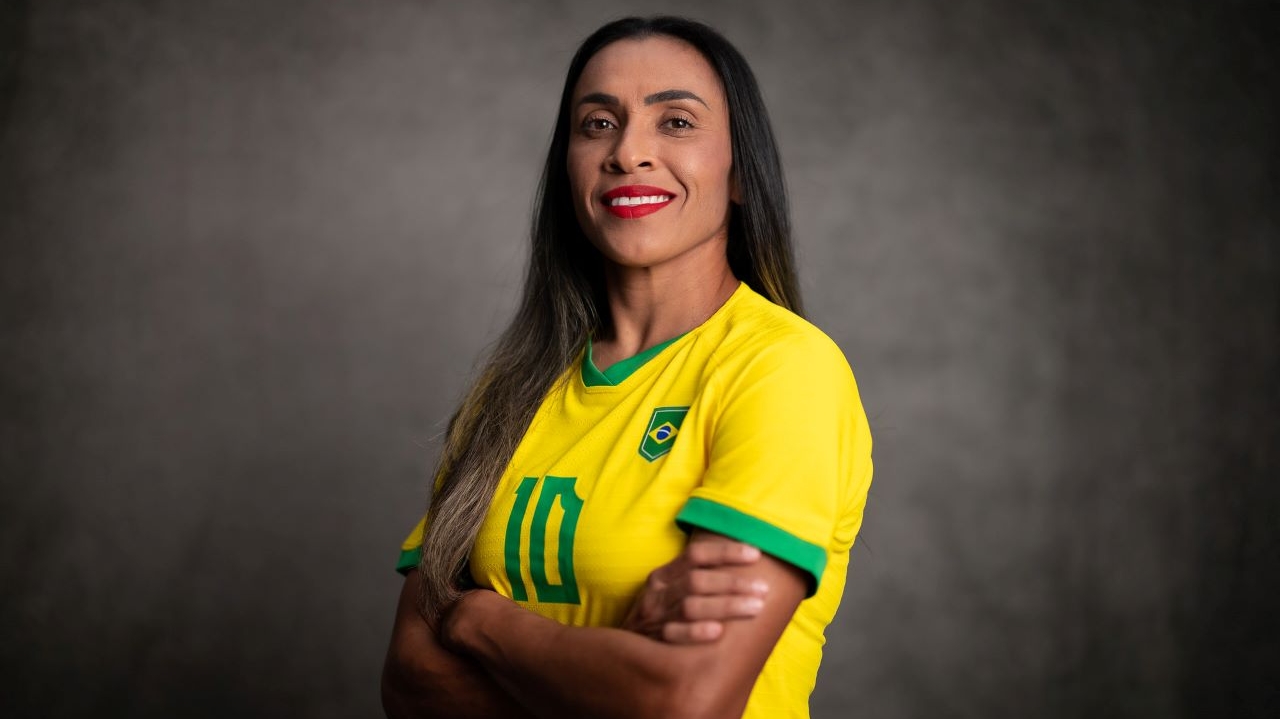 Marta se emociona com o anúncio da Copa do Mundo Feminina no Brasil Lorena Bueri