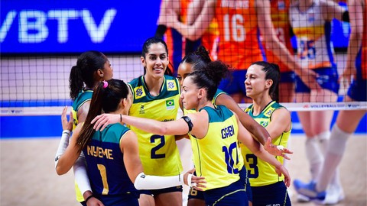 Liga das Nações: Brasil supera Holanda e garante vitória  Lorena Bueri