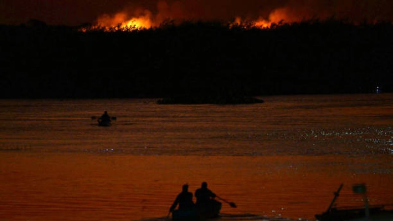Pantanal/MS: Incêndio avança e moradores relatam problemas respiratórios Lorena Bueri