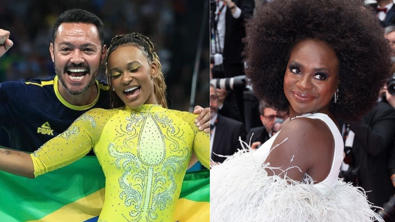 Rebeca Andrade ganha mensagem de Viola Davis por medalha em Paris  Lorena Bueri