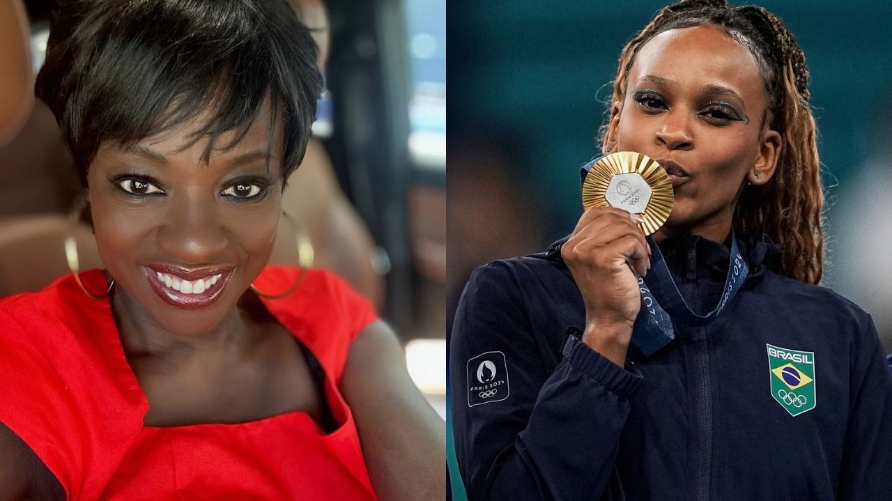 Viola Davis elogia Rebeca Andrade após conquista do ouro nas Olimpíadas Lorena Bueri