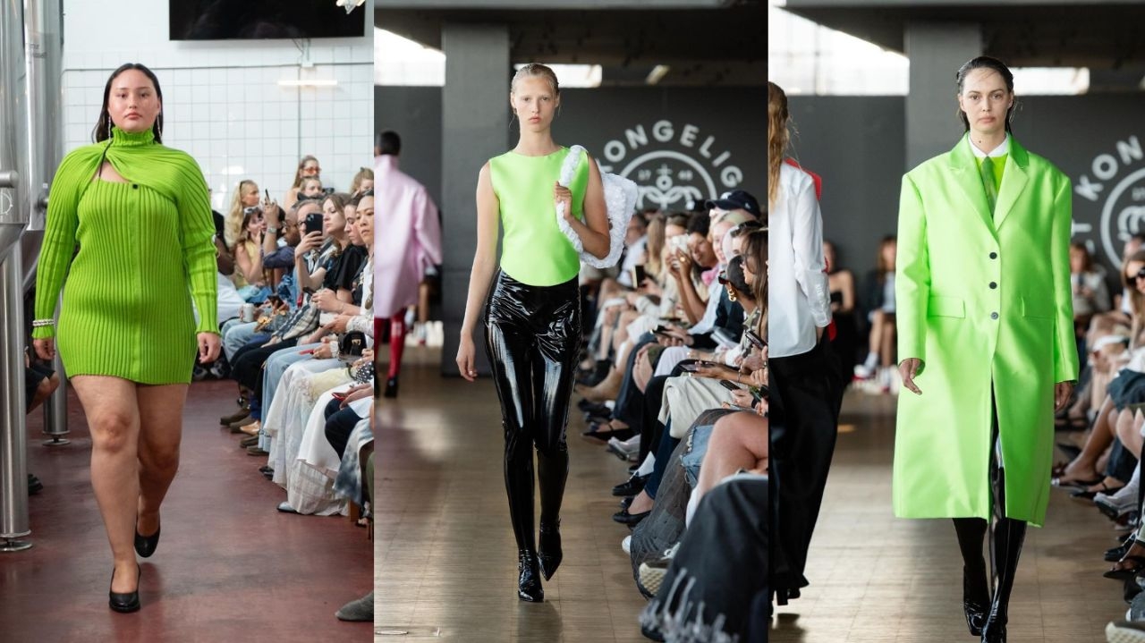 Copenhagen Fashion Week: verde brat ganha destaque no primeiro dia de evento Lorena Bueri