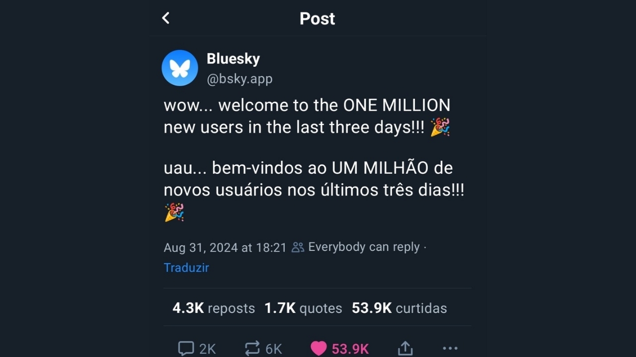 Bluesky atrai milhões de brasileiros em busca de alternativa ao X Lorena Bueri