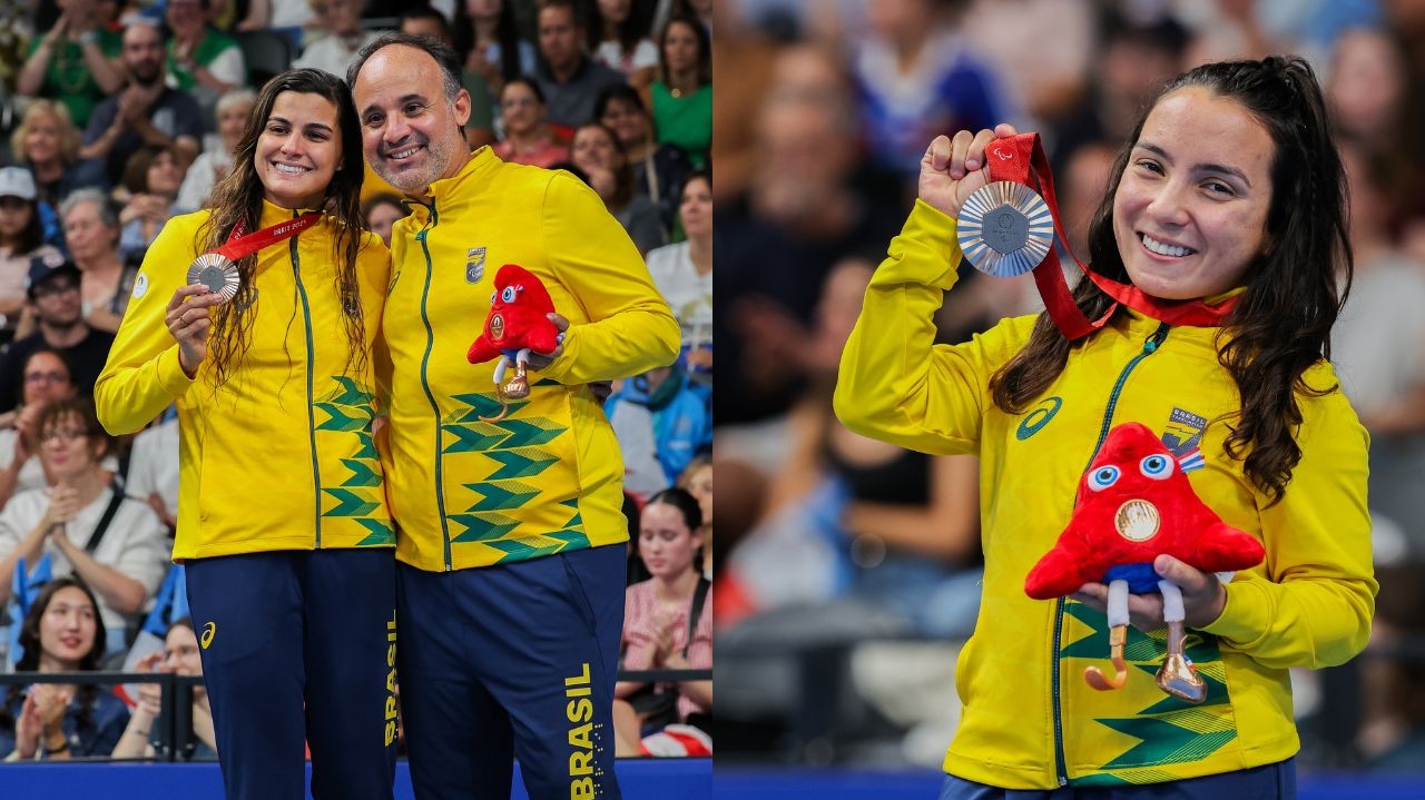 Brasileiras conquistam medalhas de bronze na natação das Paralimpíadas  Lorena Bueri