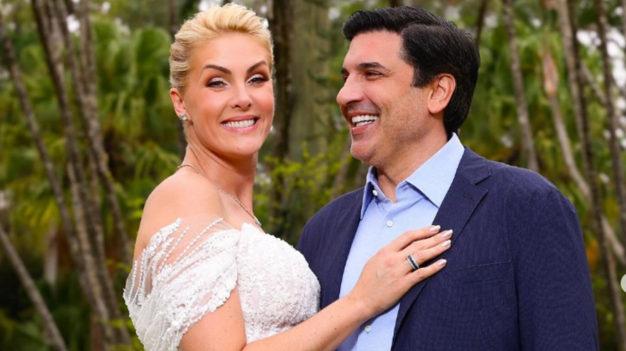 Ana Hickmann e Edu: padre e pastor abençoam alianças em cerimônia com filhos Lorena Bueri