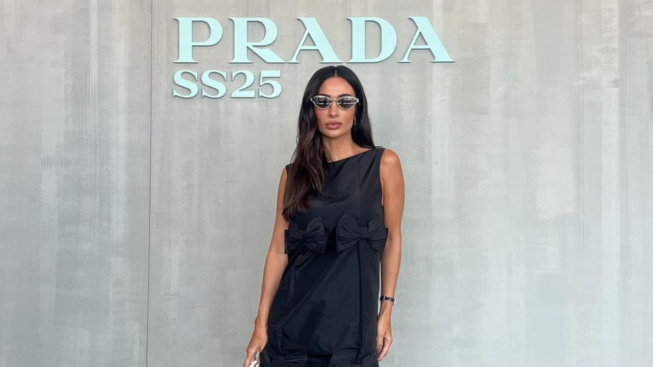 Silvia Braz chega na Milão Fashion Week e segue direto para o desfile da Prada Lorena Bueri