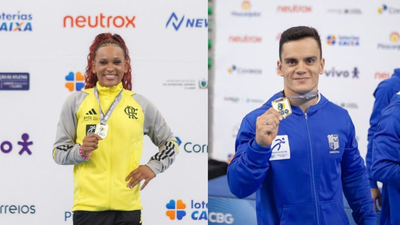 Rebeca Andrade e Caio Souza vencem no Campeonato Brasileiro de Ginástica Artística Lorena Bueri