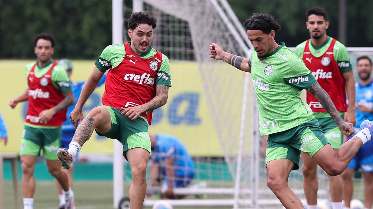 Palmeiras conta com a volta da estrela Estevão em preparação para o confronto de sábado Lorena Bueri