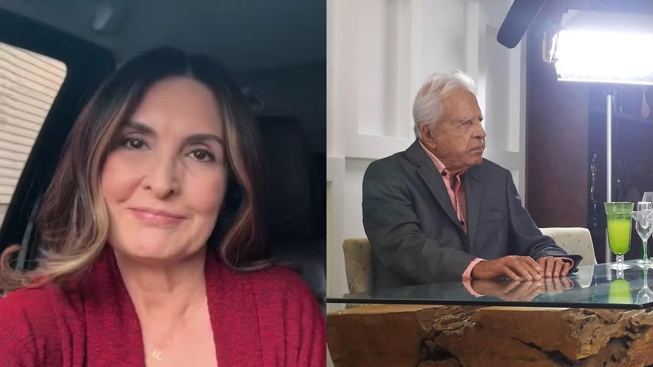  Fátima Bernardes se emociona na despedida de Cid Moreira Lorena Bueri