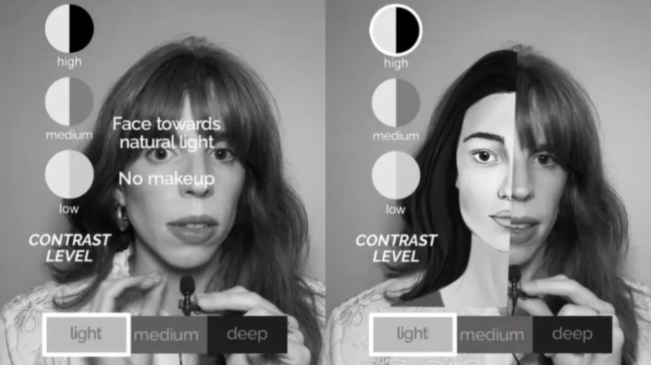 Técnica de contraste pessoal está fazendo sucesso no Tik Tok Lorena Bueri