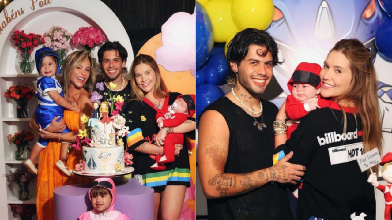 Zé Felipe e Virgínia comemoram mesversário do filho José Leonardo Lorena Bueri