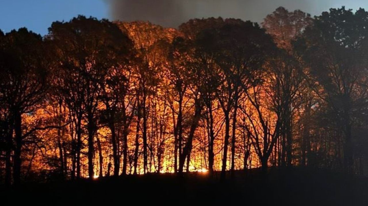 Seca incomum causa incêndios em Nova York Lorena Bueri