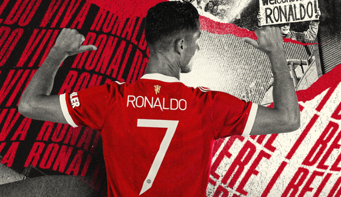 Cavani cede camisa e Cristiano Ronaldo vestirá a 7 no United