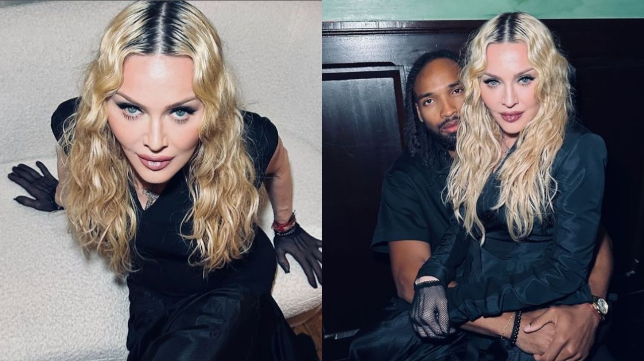 Madonna rebate boatos de término com foto ao lado do namorado Akeem Morris Lorena Bueri