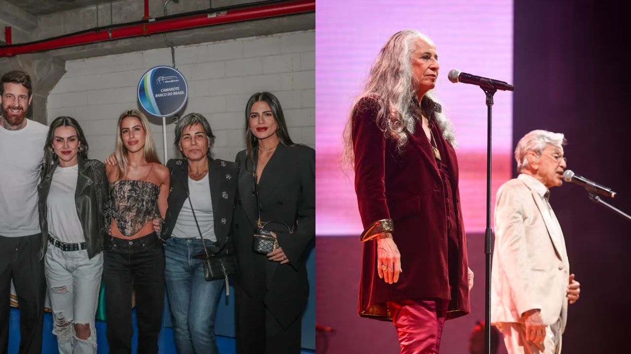 Famosos prestigiam show de Caetano Veloso e Maria Bethânia em São Paulo  Lorena Bueri