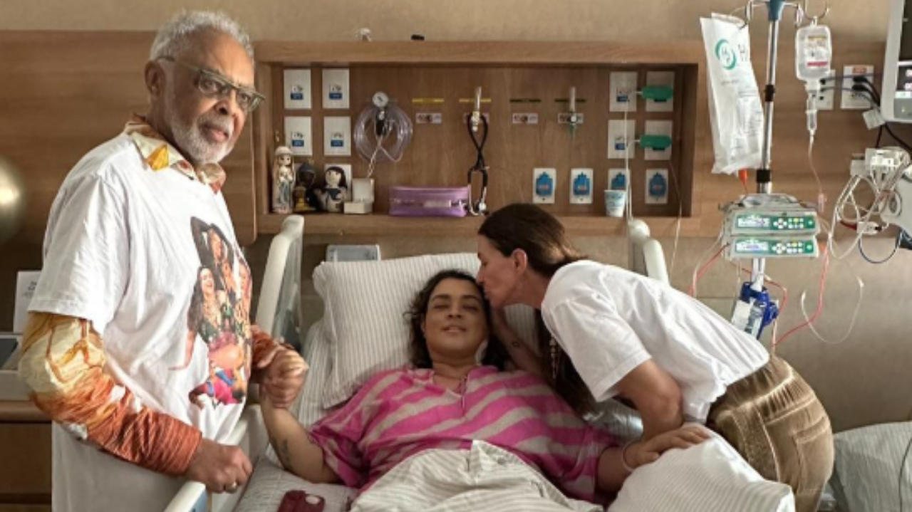 Gilberto Gil passa réveillon com a filha no hospital e faz reflexão Lorena Bueri