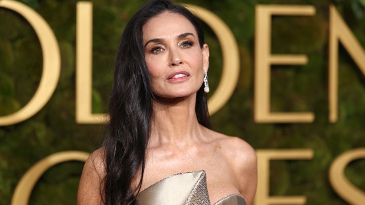 Globo de Ouro: Demi Moore vence a categoria 'Melhor Atriz de Filme em Musical ou Comédia' Lorena Bueri