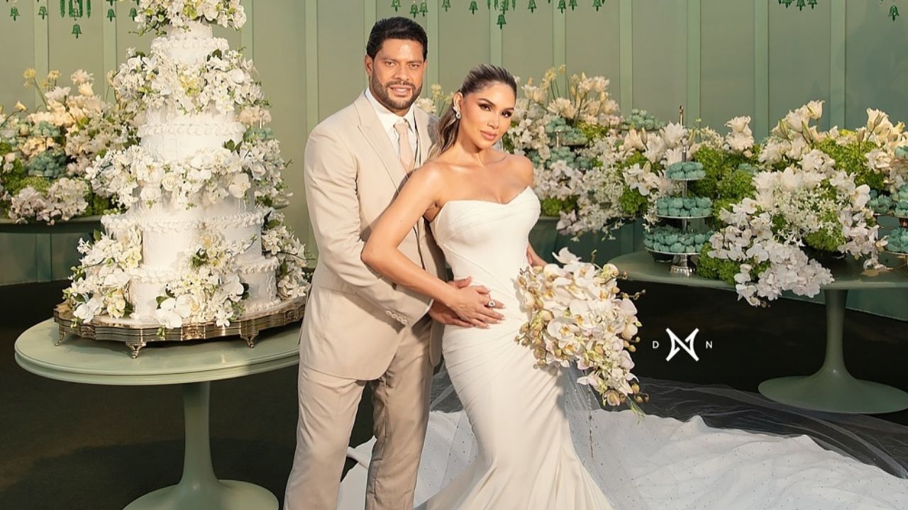 Wesley Safadão, Sorriso Maroto e Xanddy se apresentam no casamento de Hulk e Camila Lorena Bueri