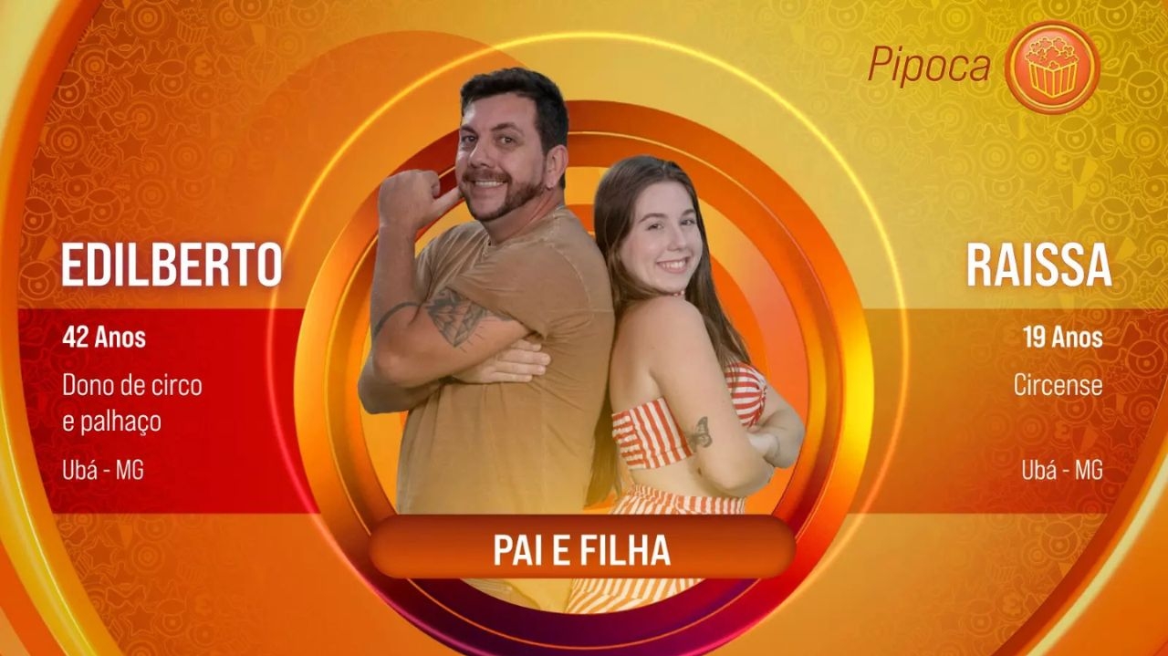 BBB 25: Edilberto e Raissa são a segunda dupla confirmada no programa Lorena Bueri