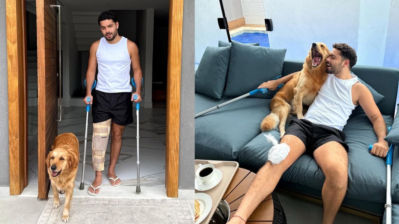 Pedro Sampaio continua com sua agenda normal após rompimento de ligamento no joelho durante show Lorena Bueri