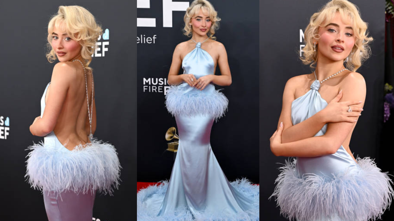 Sabrina Carpenter aposta em look clássico para o Grammy Lorena Bueri