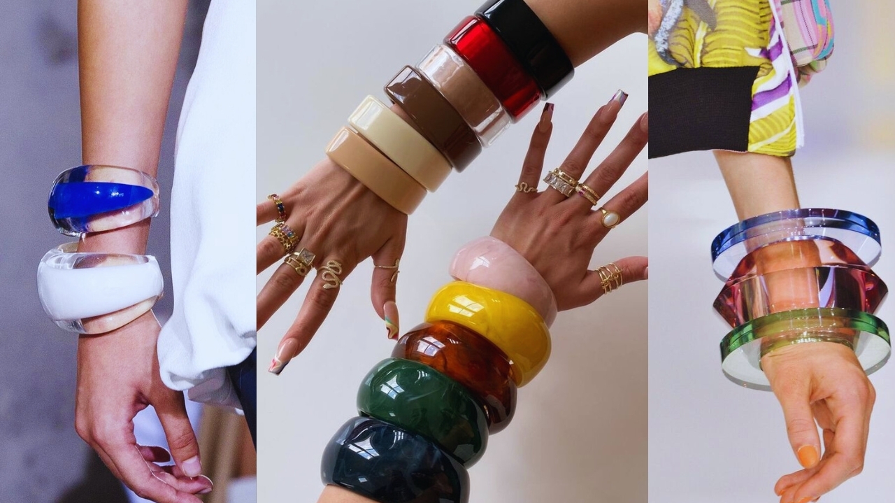 Combinação de braceletes vintage e maximalistas a tendência do momento Lorena Bueri