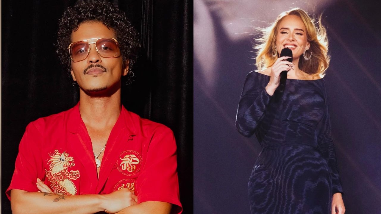 Warner Music compra por R$2,6 bilhões catálogo de gravações dos cantores Bruno Mars e Adele Lorena Bueri