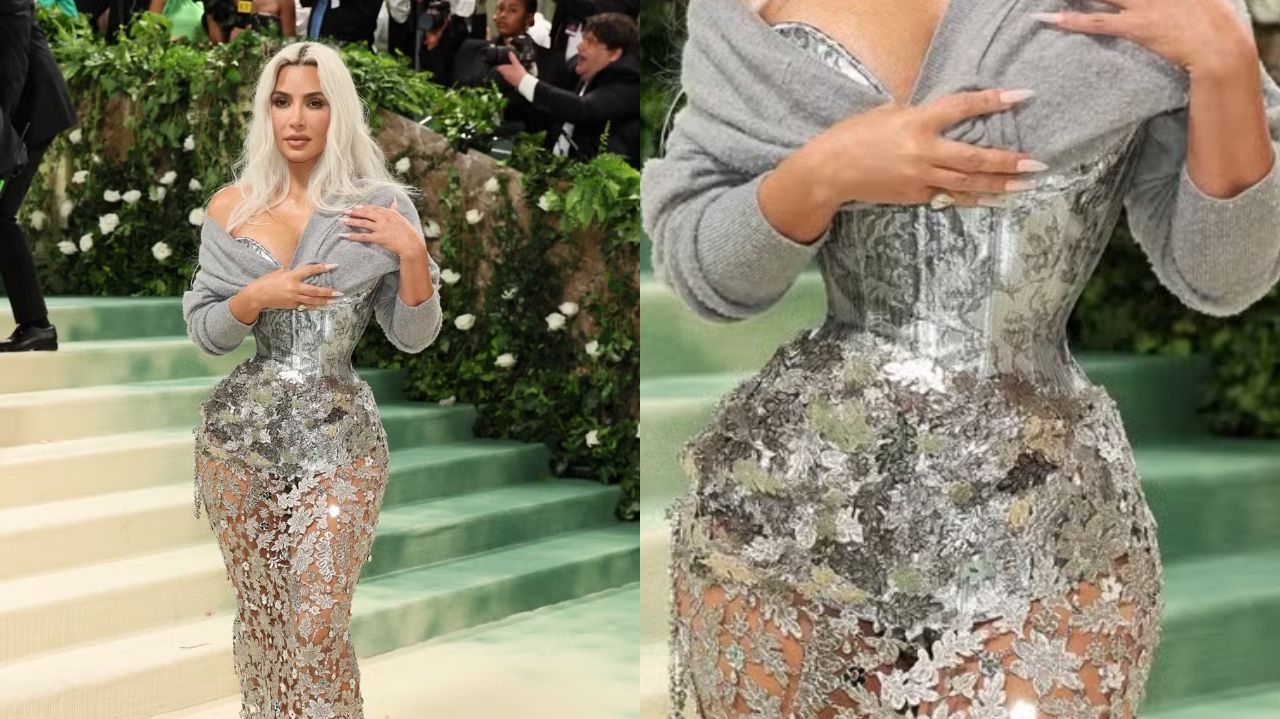 Kim Kardashian aponta desconforto em roupa usada no Met Gala 2024 Lorena Bueri