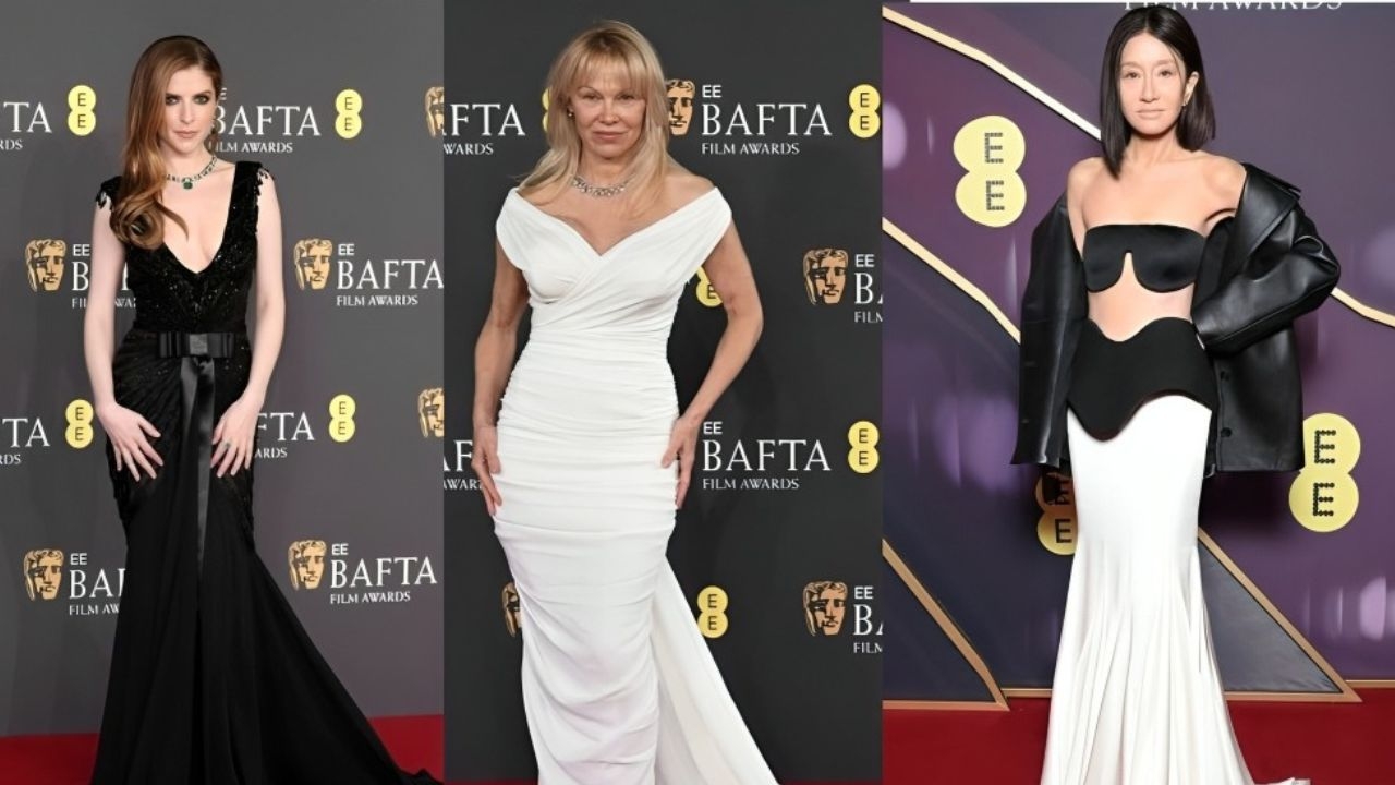 BAFTA 2025: celebridades apostam em looks preto e branco para o red carpet Lorena Bueri