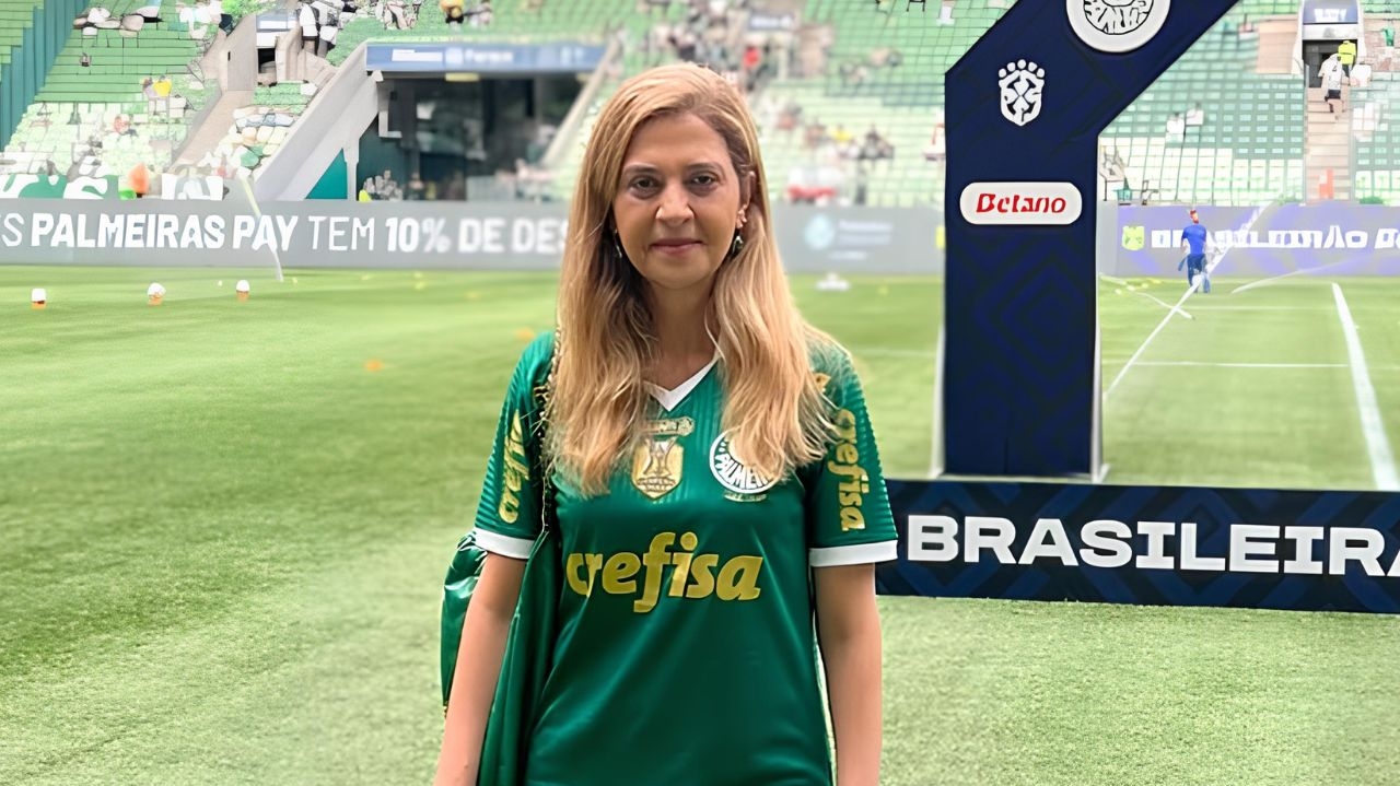 Leila Pereira, presidente do Palmeiras, critica punição da Conmebol Lorena Bueri