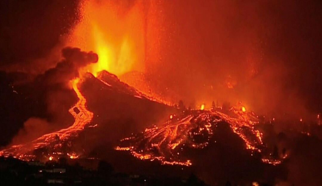 Vulcão entra em erupção nas Ilhas Canárias 