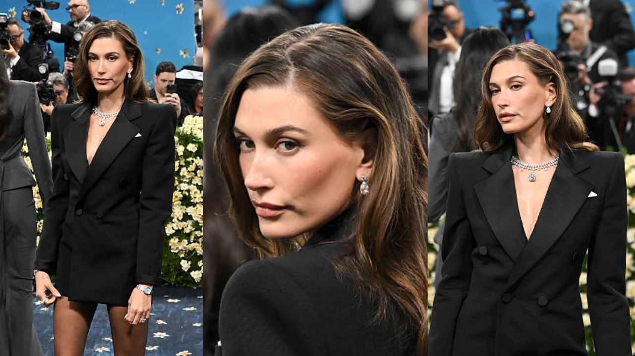 Met Gala 2025: Hailey Bieber faz aposta elegante e minimalista com Saint Laurent e Joias Tiffany & Co. Lorena Bueri