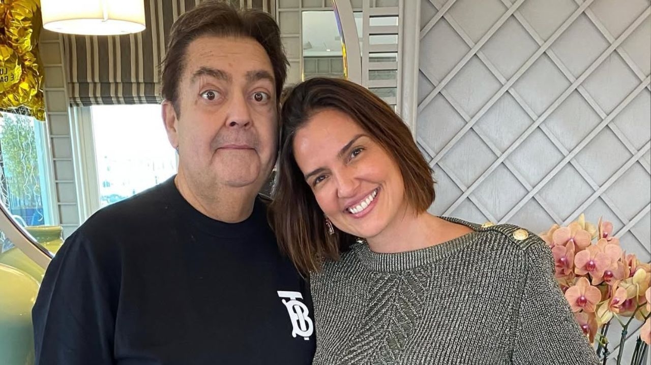 Faustão participou de programa com Celso Portioli e emocionou com homenagem à esposa  Lorena Bueri