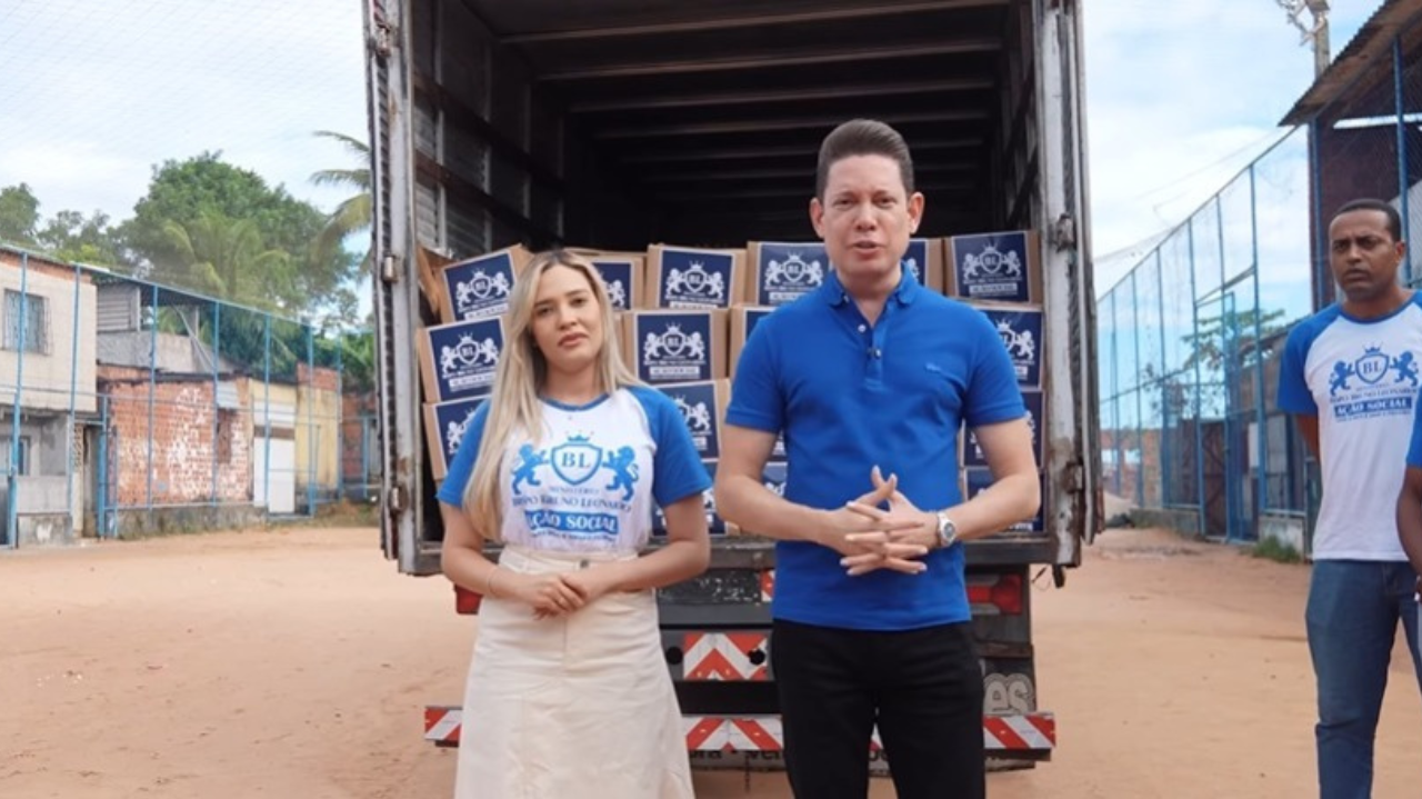 Bispo Bruno Leonardo leva alimentos e esperança a comunidade carente de Salvador Lorena Bueri