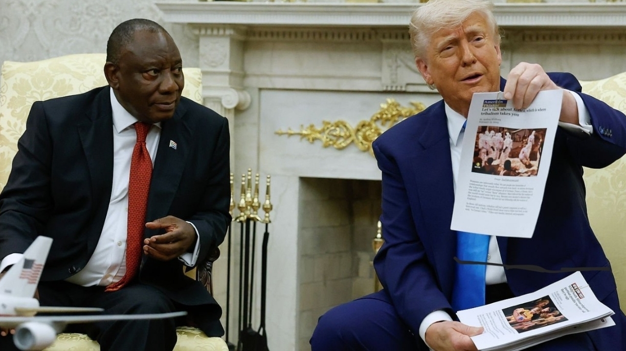 Trump exibe imagens falsas para sustentar alegações de ‘genocídio branco’ na África do Sul Lorena Bueri