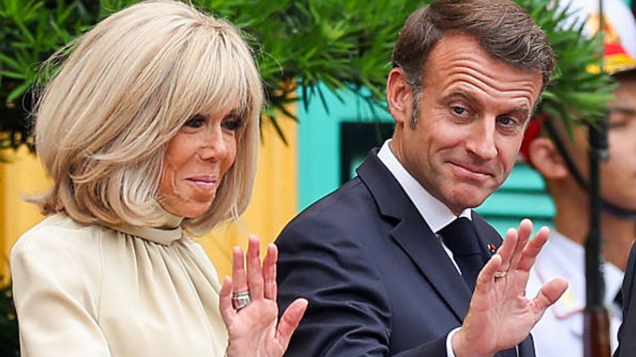 Presidente francês comenta gesto de Brigitte em vídeo viral Lorena Bueri
