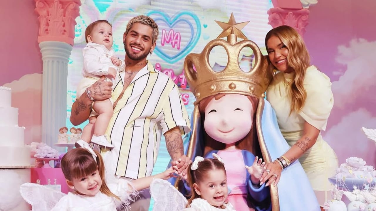 Maria Alice festeja com a presença de seus pais  Lorena Bueri