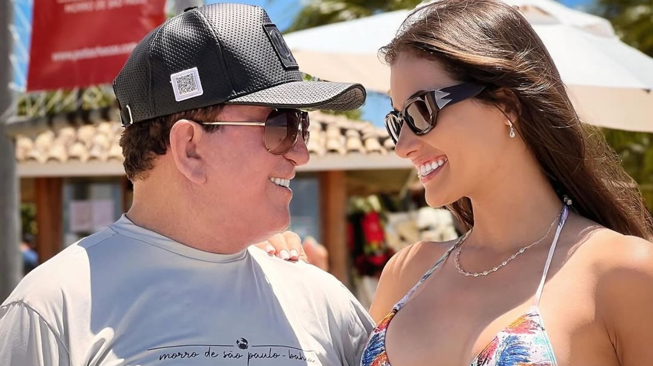 Amado Batista diz aos críticos por casamento com mulher de 23 anos: “Amor não tem idade” Lorena Bueri