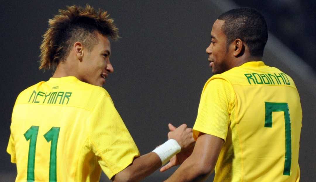 Atacante Robinho conta que recebeu mensagem de apoio de seu amigo Neymar