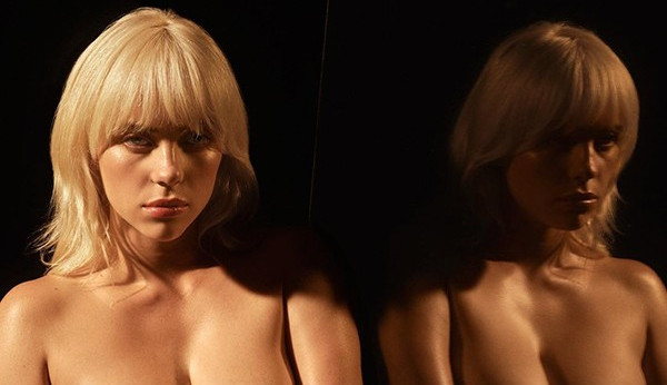 Billie Eilish promove seu perfume com ensaio fotográfico quentíssimo de topless Lorena Bueri